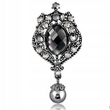 PINETS Brosche Vintage Silber