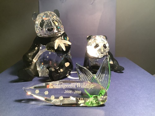 Swarovski pandas endangered - pandas,,
