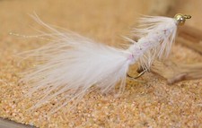 Weighted BH Wooly Bugger White