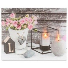 Wandbild 2 LED Kunstdruck mit