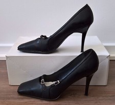 Ariane - Pumps High Heels Zierschnallen Kunstleder schwarz Gr.38,5