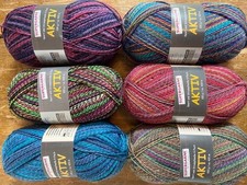 6 x 100gr. Sockenwolle