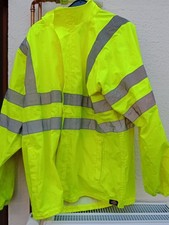 Warnschutz, Sicherheitsregenjackemit Kapuze im Kragen  Firma Dickies , Größe XXL