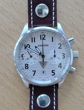 HAU Junkers Chronograph Handaufzug Poljot 3133 mechanisches Uhrwerk 
