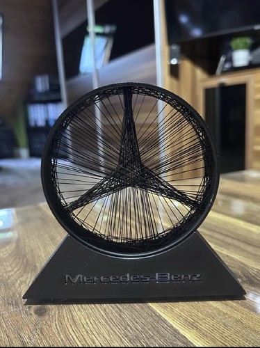 Mercedes benz string art logo - mercedes-benz,