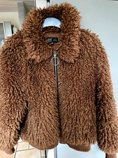 ZARA Kunstfelljacke braun trf