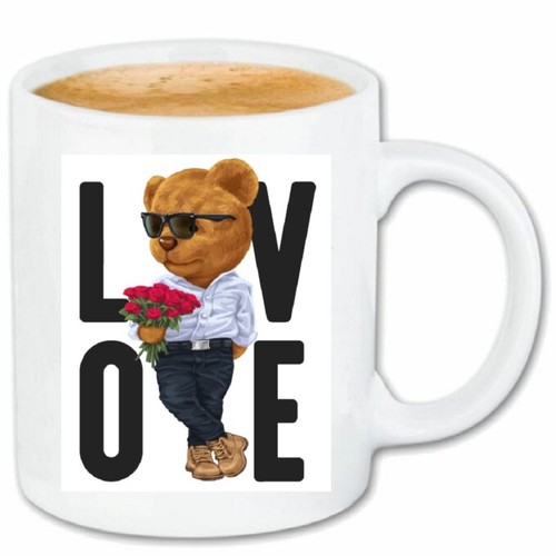Kaffeetasse love liebe - liebe, teddy