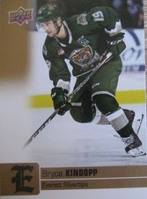 Bryce Kindopp #131 Upper Deck GOLD GLOSSY EVR Eisbären Regensburg