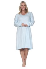 Damen Langnachthemd, Rundhals