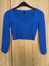 Shein Croptop blau Gr. XS