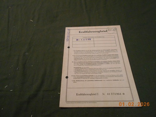 Kfz brief pappe - kfz-brief,