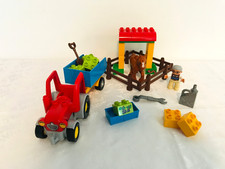 LEGO Duplo® Bauernhof Farm Traktor m. Kippanhänger 10524  Pferd Zäune Bauer