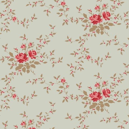 Tilda noel mist baumwollstoff - mist,
