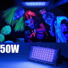 200W LED UV Schwarzlicht Strahler Fluter Wasserdicht Scheinwerfer Party Dekor 