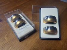 Villeroy & Boch Ella Teilvergoldet Serviettenringe 4er Set NEU OVP