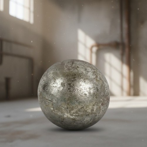 Deko-Kugel/silber/grau/neu/Ker