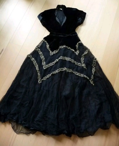 Gothic kleid lang 36 - gothic,