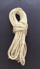 Festmacherleine 12 mm, 2 Stück im Set Polyester-3 kardeelig Lg. ca.6 m unbenutzt