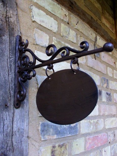 Ladenschild hausschild oval - ladenschild,,