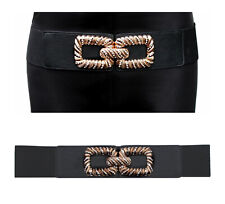 Damen Stretchgürtel schwarz /