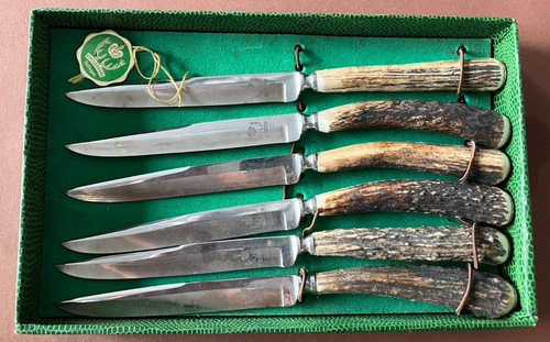 Alt 6er set jagd besteck - alt,