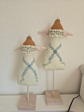 2 Shabby Chic Schmuckpuppe Schmuckständer Tilda Engel Deko Büste Unikat DIY