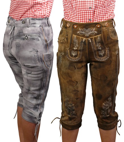 Damen trachten lederhose urig - lederhose,