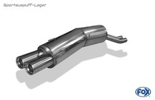 Fox Sportauspuff BMW 5er E34 525i 530i Limousine Touring 2x80 rund mit Abs.