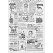 Viktorianischer Werbedruck