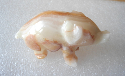 Figur edelstein glücksschwein - edelstein,