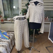 Damen Hausanzug 44/46/XL beige