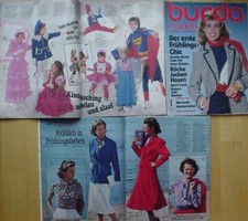 BURDA MODEN 80/01 Kostüme BARBIE FASCHING Maskenball Hosen Bluse Modezeitschrift