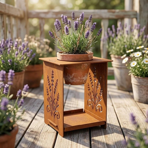 Edelrost blumenständer - edelrost,