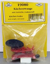 Puppenmöbel Küchenwaage mit Gewicht metall von Mini Mundus Artikel 19080 in OVP