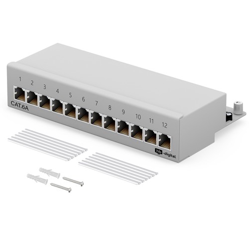 Cat6a patchfeld port - patchfeld, 12-port