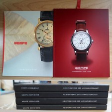 6x Wempe Uhrenbücher,Kataloge