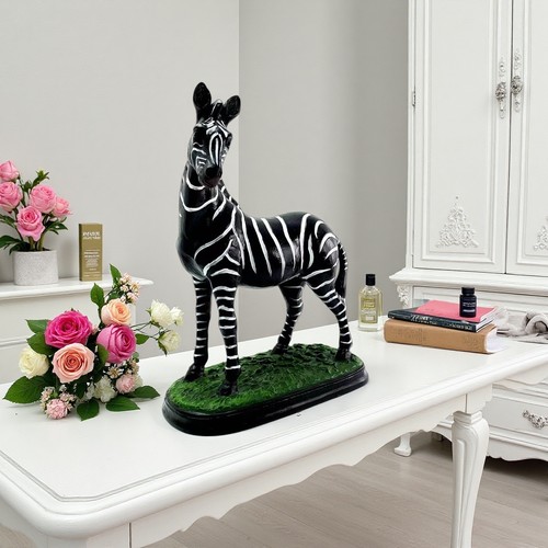 Zebra dekofigur skulptur aus - zebra,