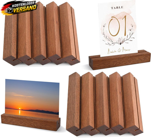 Holz kartenhalter stück - holz, 10