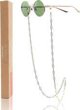 Maskenhalter & Brillenkette Gold  hochwertige Brillen Kette  Brillenkette mit Ka