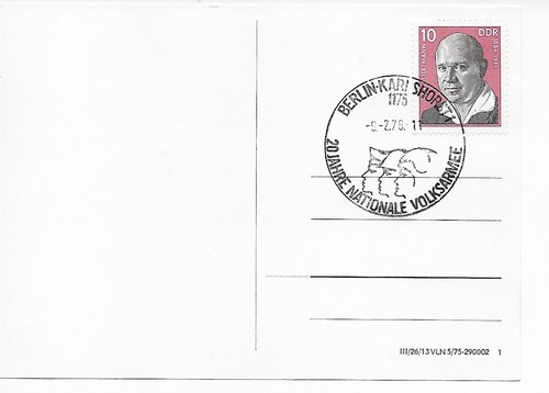 Ddr sonderkarte 1976 20 - 1976:,