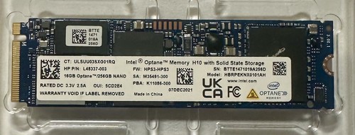 256gb intel optane - h10, ssd