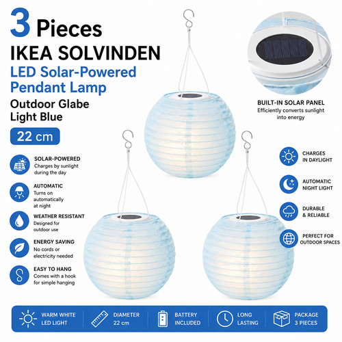 Ikea solvinden led - 3x,