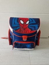 Scooli EasyFit Schulranzen Grundschul Ranzen Blau-Rot Spider-Man