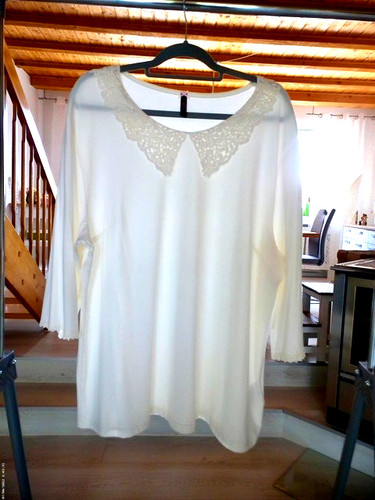 Shirt mit spitzenkragen von - mit,