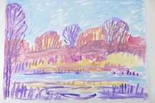 Wilhelm Klußmann Aquarell