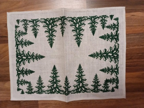 Tischset tannenbäume motiv - tannenbäume,