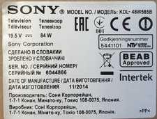Sony kdl 48w585b - kdl-48w585b, ersatzteile