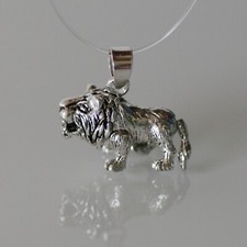 Kettenanhänger - Löwe - beweglich - Silber 925 - Amulett - Kraft