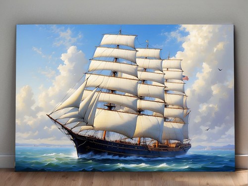 Segelschiff auf hoher see - segelschiff,