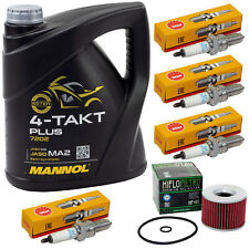Inspektion für Kawasaki ZX-10 Tomcat ZXT00B 1988-90 Set Öl 4L Ölfilter Zündkerze